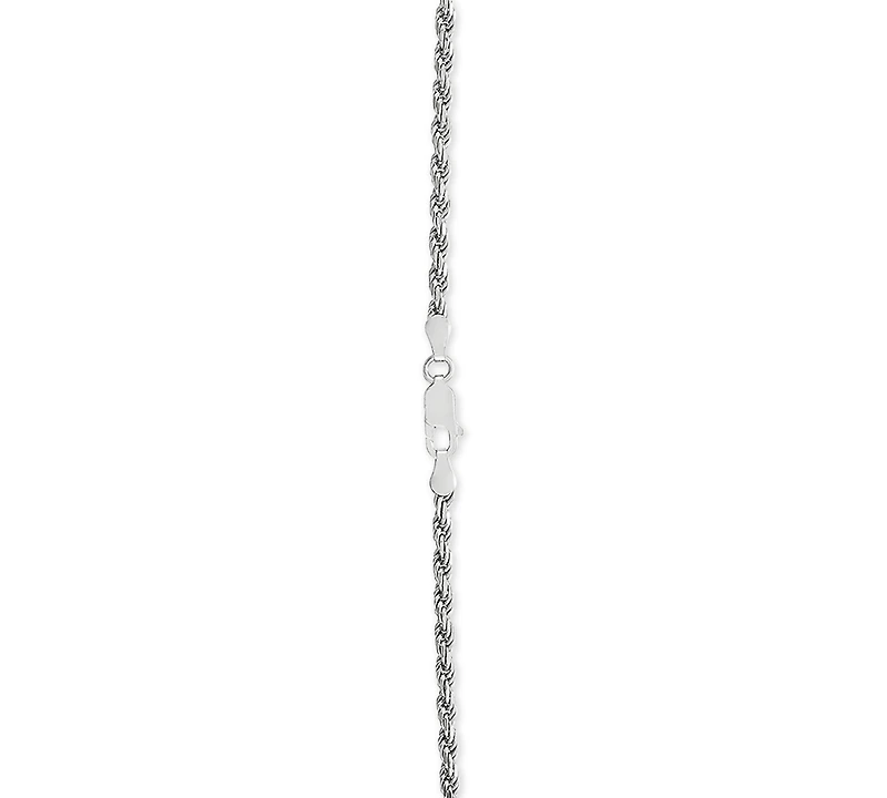 Rope Link 18" Chain Necklace in Sterling Silver