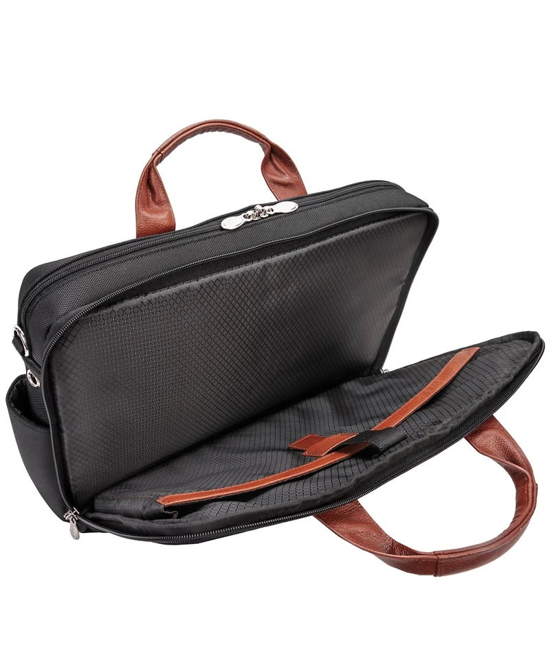 Mcklein Southport 17" Nylon Dual-Compartment Laptop Tablet Briefcase