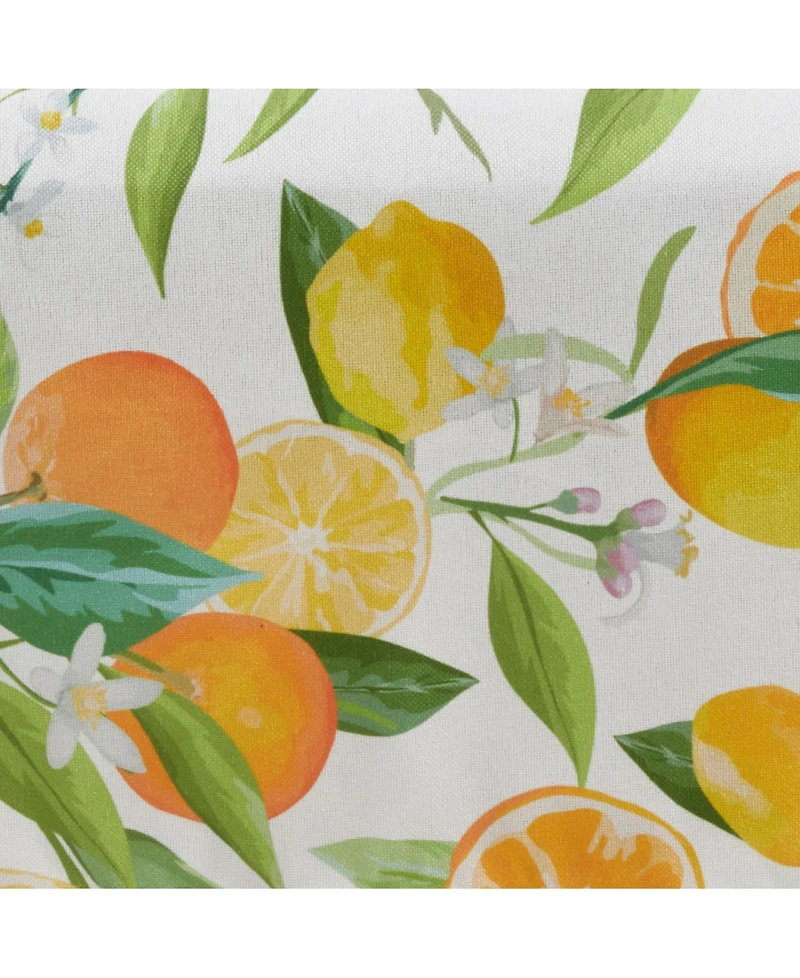 Saro Lifestyle Table Runner with Lemon Orange Print