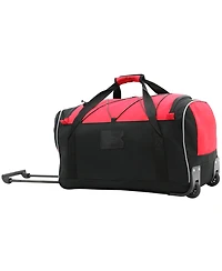 Travelers Club 22" Multi-Pocket Rolling Duffle