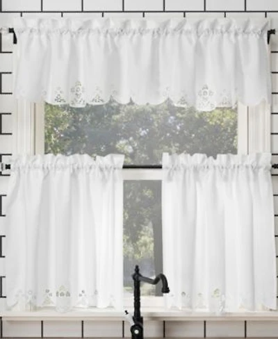 Mariela Battenburg Lace Trim Tier Valance Collection