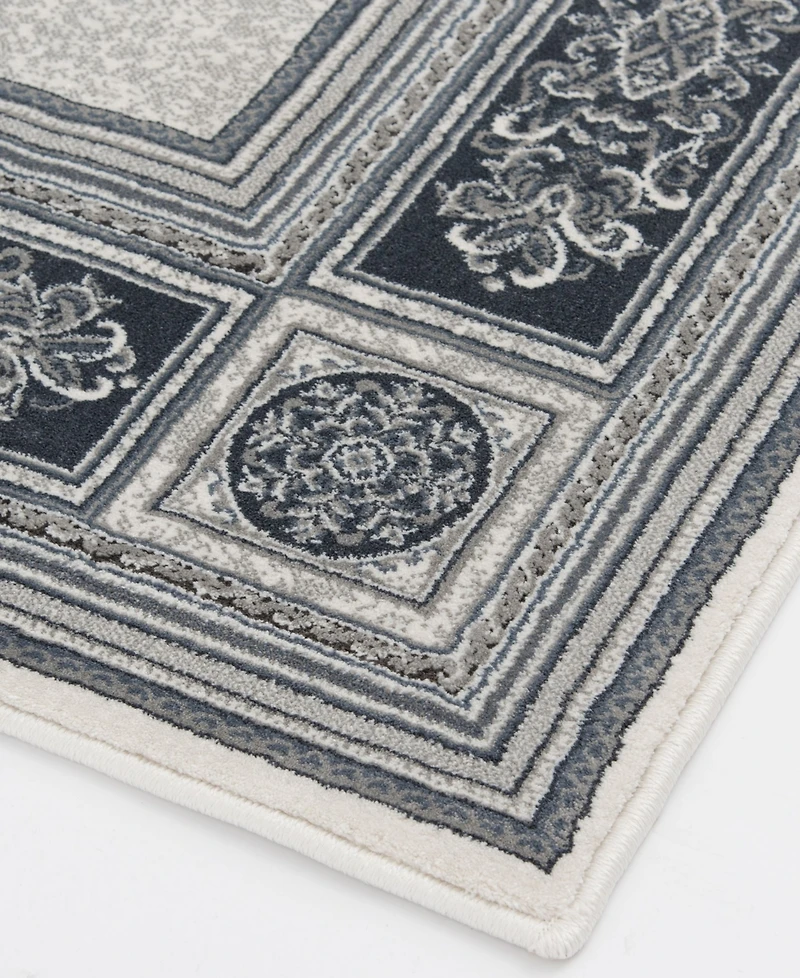 Closeout! Km Home Sanford Milan 2831OF69MA Gray 5'3" x 7'7" Area Rug