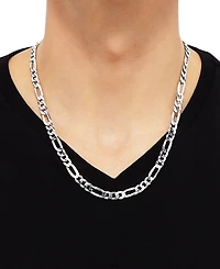 Figaro Link 22" Chain Necklace 18k Gold-Plated Sterling Silver or