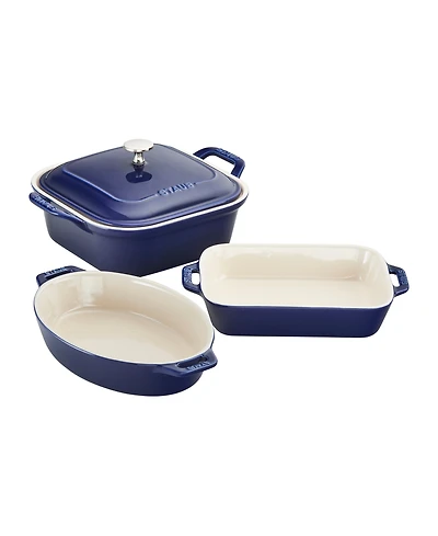 Staub Ceramics 4-Piece Mixed Baking Dish Set