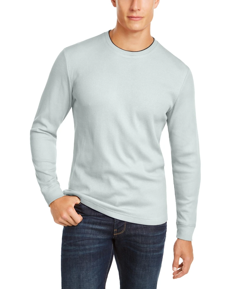 Club Room Men's Thermal Crewneck Shirt