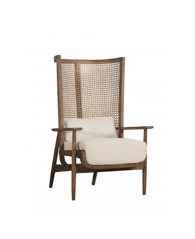 Union Home Accent Chair with Handwoven Cane