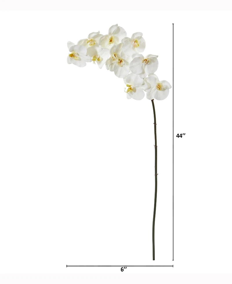 Nearly Natural 44in. Phalaenopsis Orchid Artificial Flower Set of 6