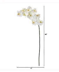 Nearly Natural 44in. Phalaenopsis Orchid Artificial Flower Set of 6