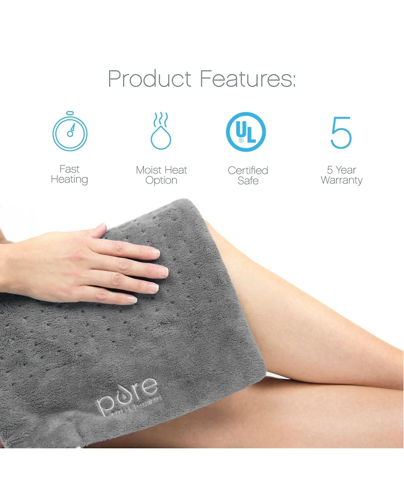 Pure Enrichment PureRelief Deluxe Heating Pad 12" x 24"