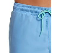 Club Room Men's Quick-Dry Performance Solid 7" Swim Trunks, Created for Macy's