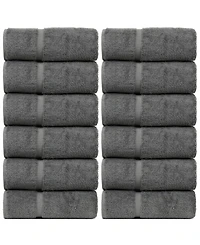 Bc Bare Cotton Luxury Hotel Spa Towel Turkish Wash Cloths, Set of 12