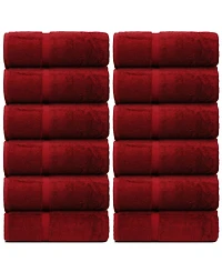 Bc Bare Cotton Luxury Hotel Spa Towel Turkish Wash Cloths, Set of 12