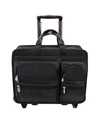 McKlein Clinton, 17" Patented Detachable -Wheeled Laptop Briefcase