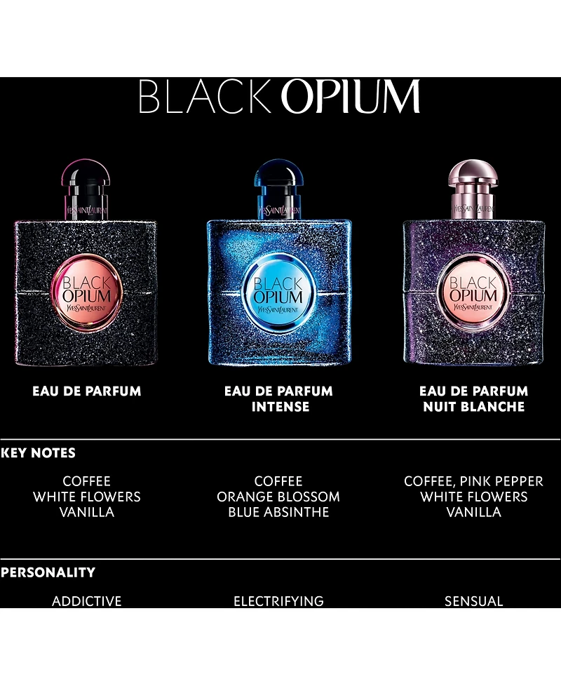 Yves Saint Laurent Black Opium Eau de Parfum Fragrance Spray, 0.33 oz