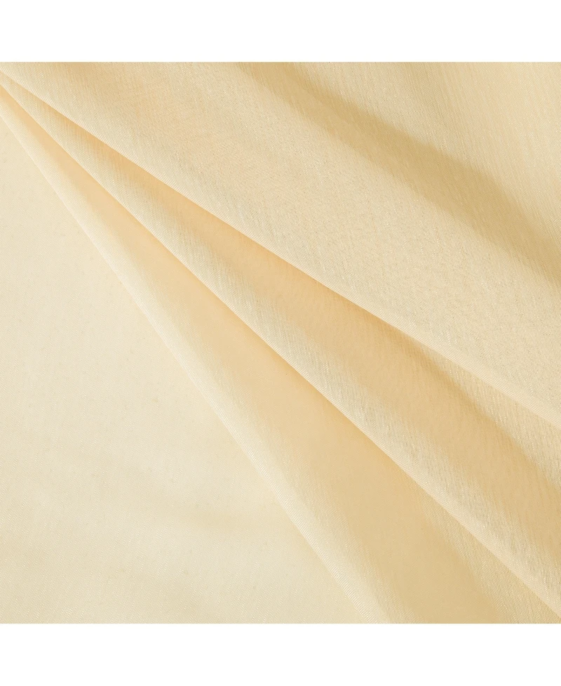 Dainty Home Malibu Linen Look Sheer Grommet Window Panel, 110" x 84"