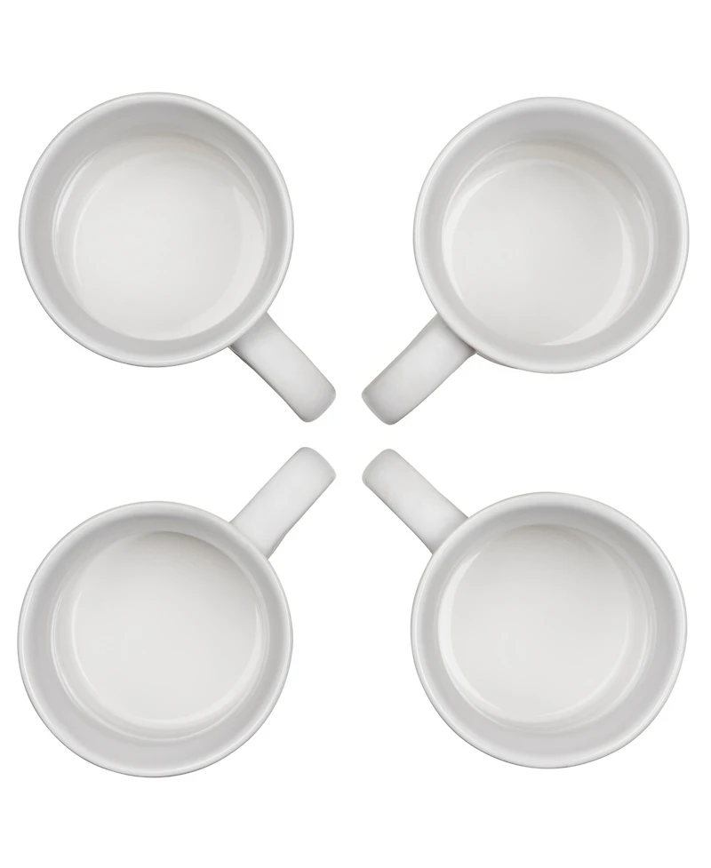 Le Creuset 14 oz. Stoneware Set of Four Coffee Mugs