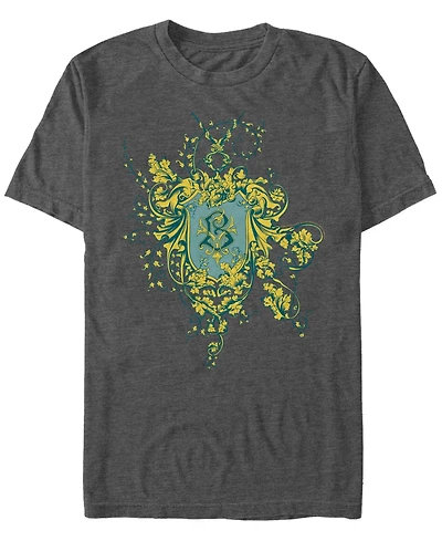 Fifth Sun Harry Potter Men's Goblet of Fire Beauxbatons Crest Short Sleeve T-Shirt