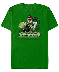 Fifth Sun Dc Men's Green Lantern Punching Pose Short Sleeve T-Shirt