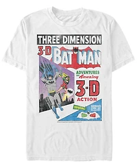 Fifth Sun Dc Men's Batman 3D Comic Cover Short Sleeve T-Shirt