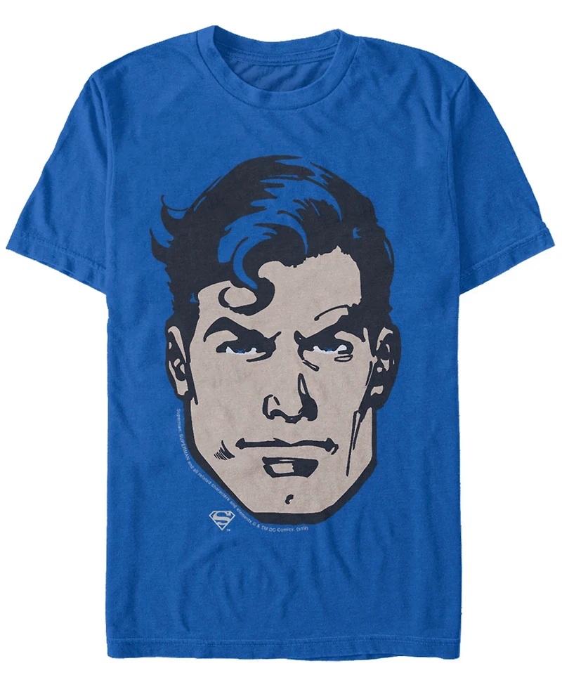 Fifth Sun Dc Men's Superman Big Face Short Sleeve T-Shirt