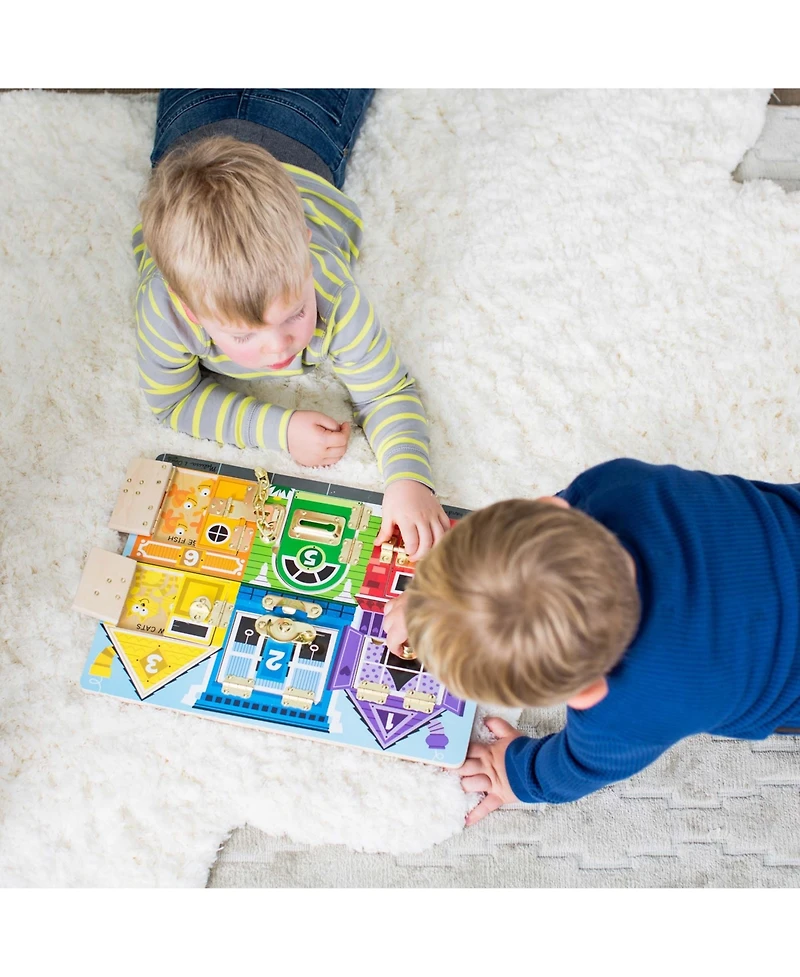 Melissa Doug Latches Wooden Activity Board