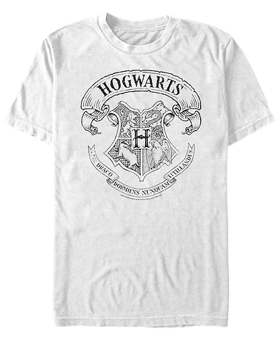 Fifth Sun Men's Hogwarts Crest Short Sleeve Crew T-shirt