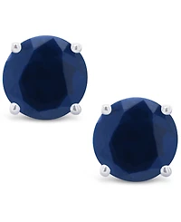 Sapphire (1-1/5 ct. t.w.) Stud Earrings 14K White Gold. Also Available Yellow Gold