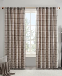 Anaheim Plaid Curtain 1 Panel for bedroom, Rob Pocket/Back Tab fit up to 1.25 inches rod Single Living Room