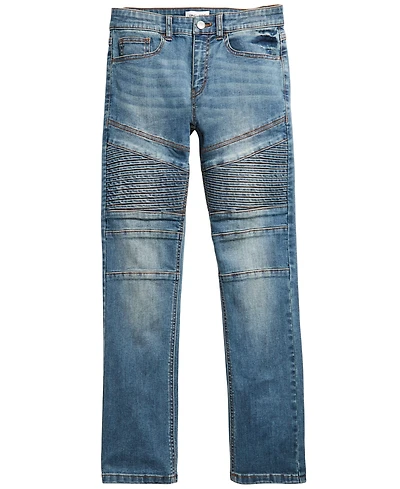 Ring of Fire Big Boys Chase Stretch Moto Jeans, Created for Macy's