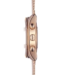 Tissot Women's Swiss Chronograph Pr 100 Sport Chic T-Classic Rose Gold-Tone Stainless Steel Mesh Bracelet Watch 38mm