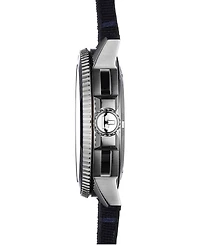 Tissot Men's Swiss Automatic T-Sport Seastar 1000 Powermatic 80 Silicium Blue Fabric Strap Diver Watch 43mm
