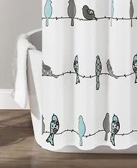 Lush Decor Rowley Birds Shower Curtain, 72" x