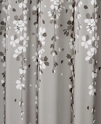 Lush Decor Weeping Flower Shower Curtain, 72" x