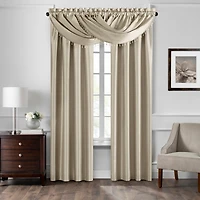 Elrene Home Fashions Colette Faux Silk Blackout Window Curtain