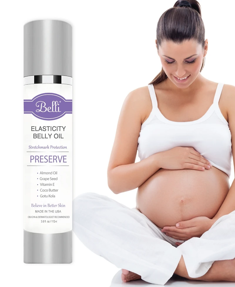 Belli Skin Care Elasticity Belly Oil, 3.8 oz.