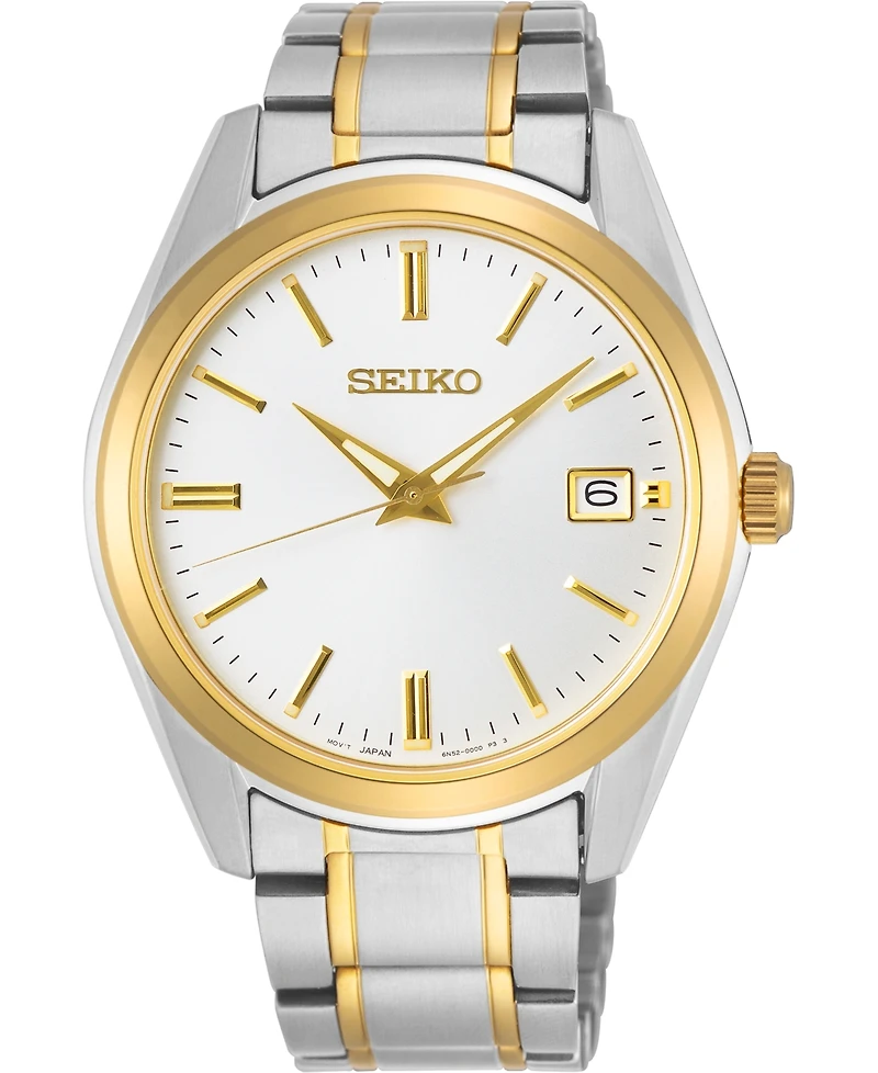 Seiko Men's Essentials Two-Tone Stainless Steel Bracelet Watch 40.2mm