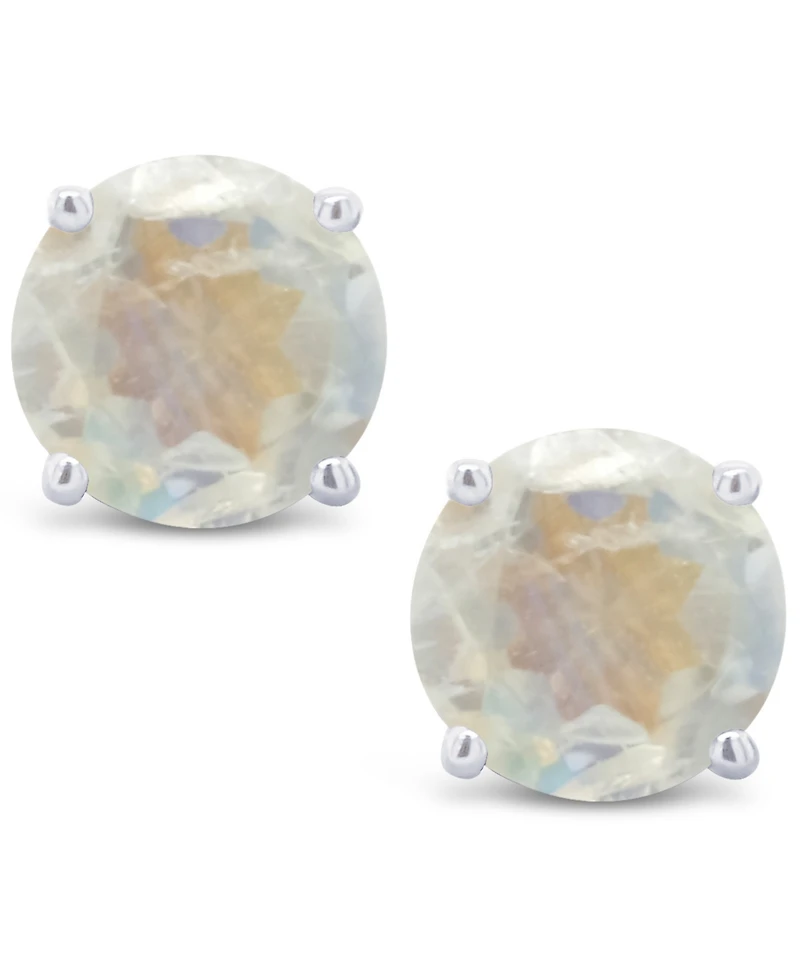 Moonstone (1-1/10 ct. t.w.) Stud Earrings 14K White or Yellow Gold