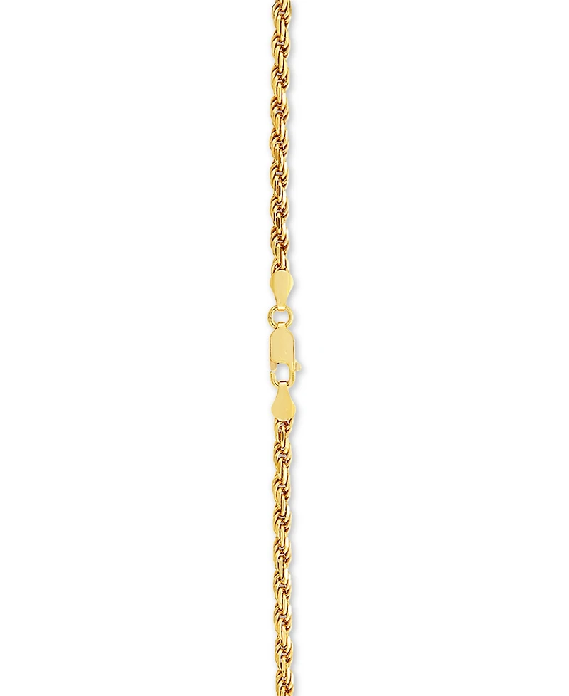 Rope Link 18" Chain Necklace in 18k Gold-Plated Sterling Silver