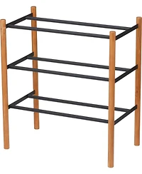Plain Expandable 3-Tier Shoe Rack