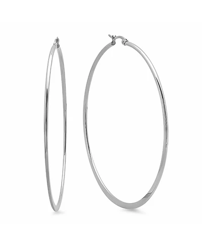 Steeltime Stainless Steel Hoop Earrings