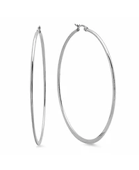 Steeltime Stainless Steel Hoop Earrings
