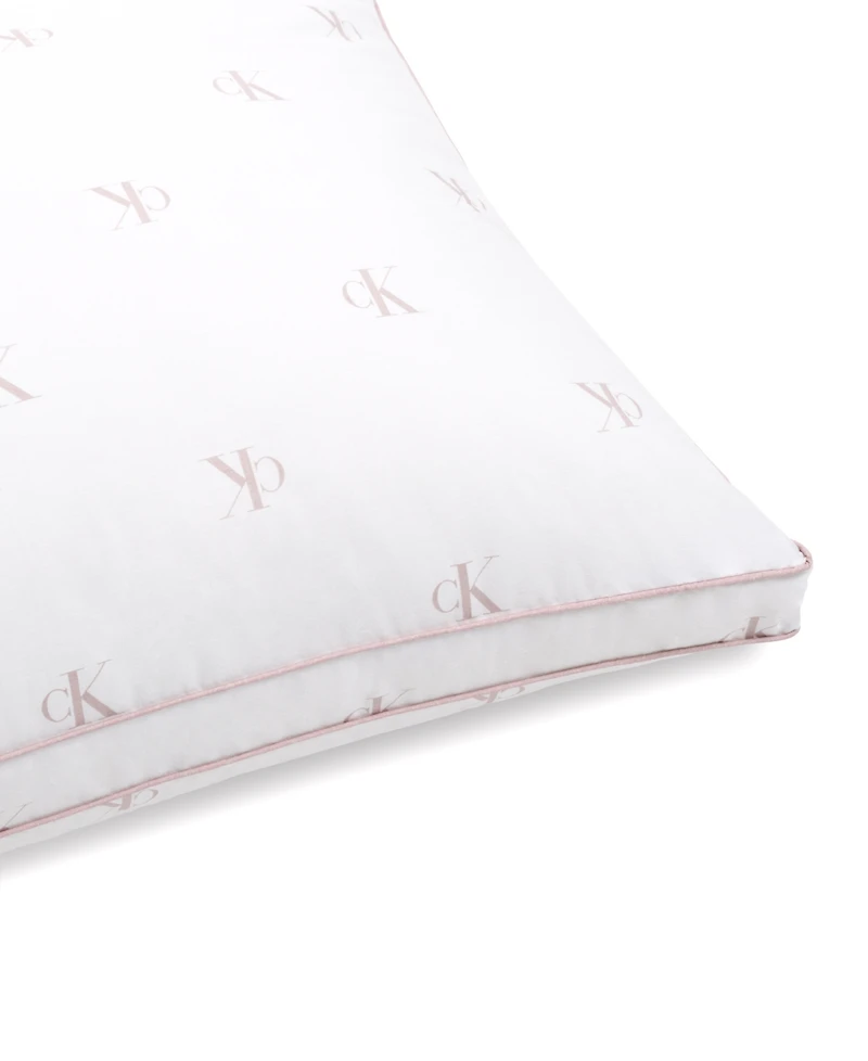 Calvin Klein Monogram Logo Density Collection Cotton Pillow