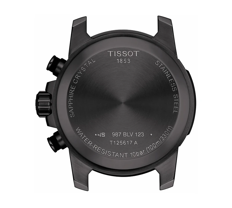 Tissot Men's Swiss Chronograph Supersport T-Sport Brown Leather Strap Watch 46mm