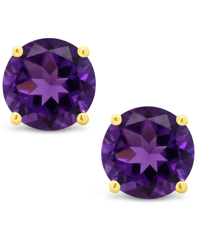 Amethyst (9/10 ct. t.w.) Stud Earrings in 14K White or Yellow Gold