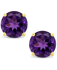 Amethyst (9/10 ct. t.w.) Stud Earrings in 14K White or Yellow Gold