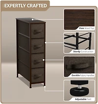 Sorbus Narrow 4 Drawers Dresser