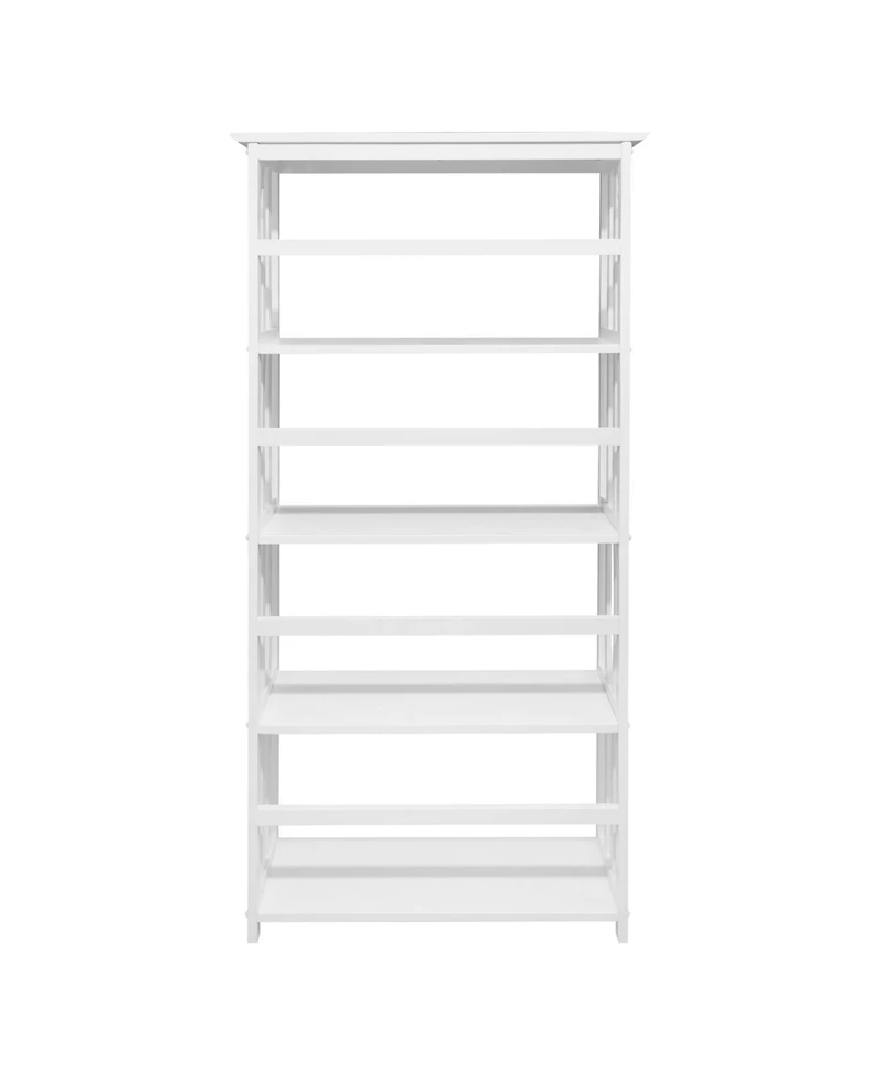 Yu Shan Mission Style 5-Shelf Bookcase