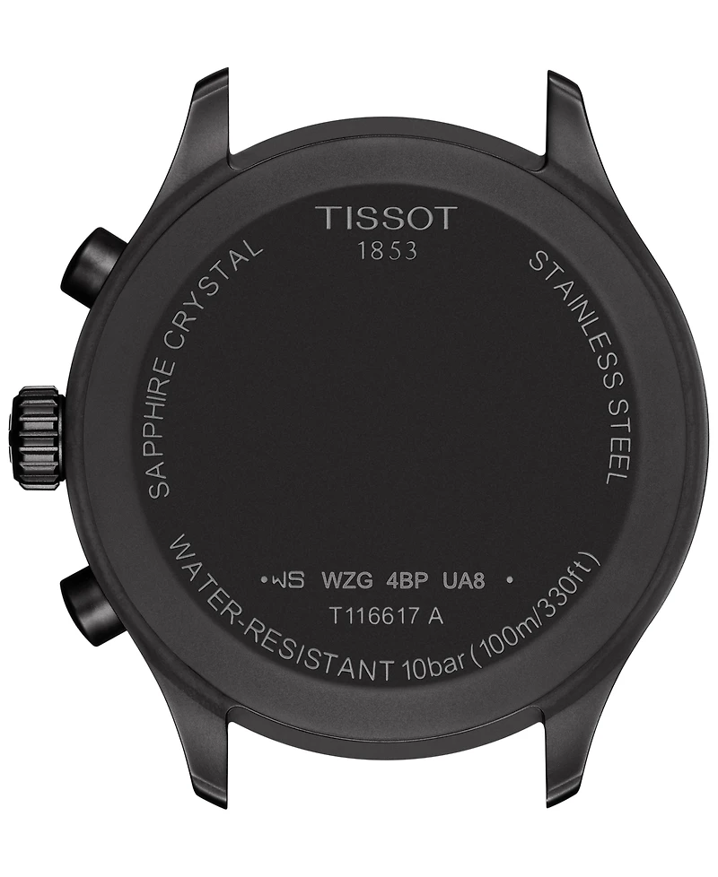 Tissot Men's Swiss Chrono Xl T-Sport Black Fabric Strap Watch 45mm