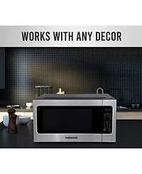 Farberware Professional FMO22ABTBKA 2.2 Cu. Ft. 1200-Watt Microwave Oven with Smart Sensor Cooking, Stainless Steel