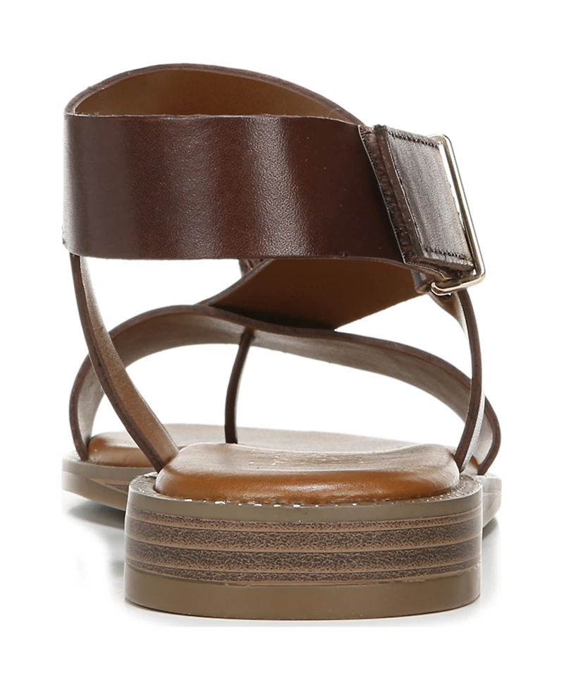 Franco Sarto Women's Glenni Hidden Adjustable Strap Flat Sandals